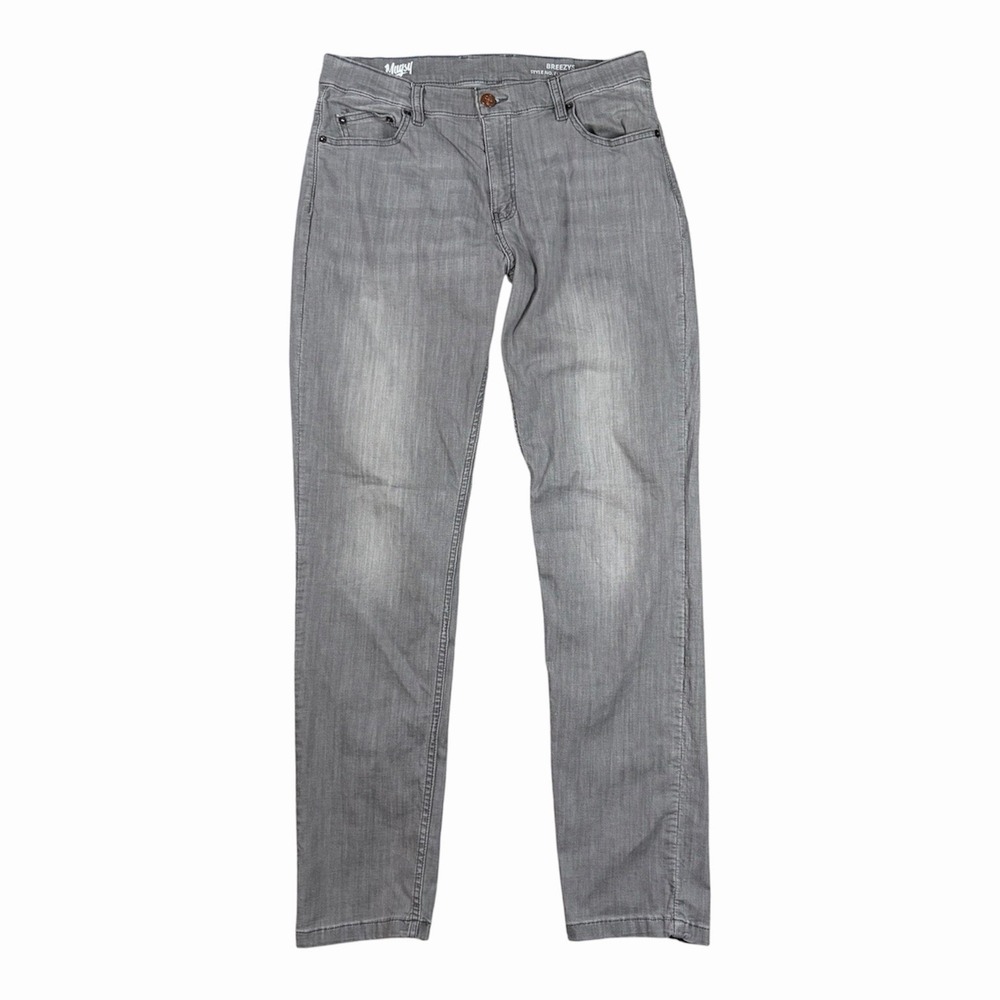 Mugsy Jeans Mens 35x34(33) Breezys Straight Lightweight Stretch Denim Casual
